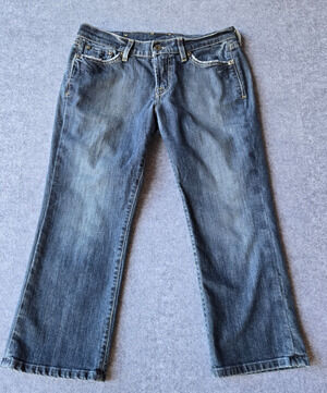 Lucky Brand Women’s Jeans Cropped 6/28 Medium Wash Low Rise 30.5"x22.5"